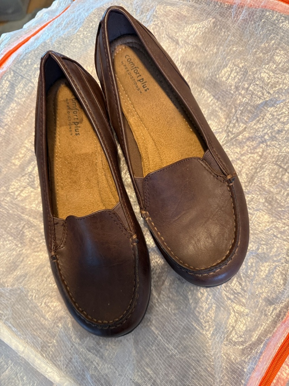 comfort plus by Predictions Dark Brown Slip-On Loafers